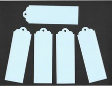 Bookmark - Book Marker Baby Blue x 5 Blank To Decorate  Traditional Shape 13.5cm