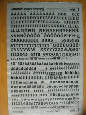 1 X Letraset Upp Low Num Romic Bold 36pt 9 0mm Sheet 4025 C P Ebay 1 X Letraset Upp Low Num Romic Bold 36pt 9 0mm Sheet 4025 C P Ebay