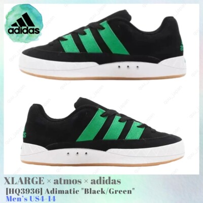  ADIMATIC atmos×XLARGE 29cm Size 10 - XLARGE x atmos x adidas Adimatic Black Green for sale