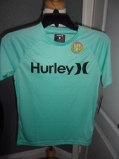 Hurley Boy's UPF Aurora Green Shirt Size M