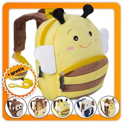ALL KIDS UNITED Kinderrucksack Kindergarten Kinder Rucksack für Kleinkinder mit Sicherheitsgurt