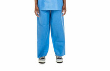 60 Pcs Cardinal Health Convertors Scrub Pant Elastic Waist 23604PE Blue X-Large