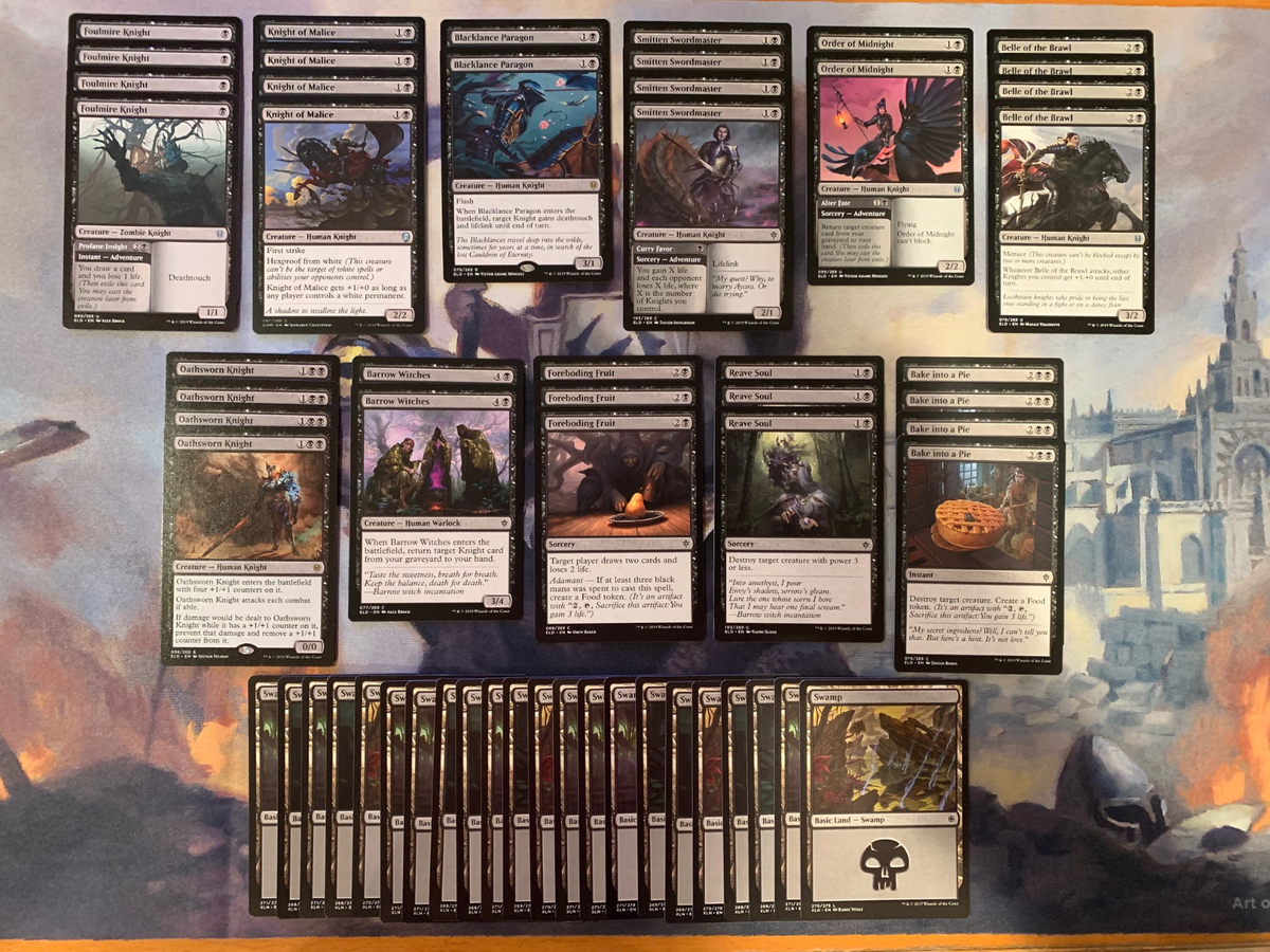 mtg 5 color 60 card deck Intro Pack black knight/removal deck MTG Decks & More Five