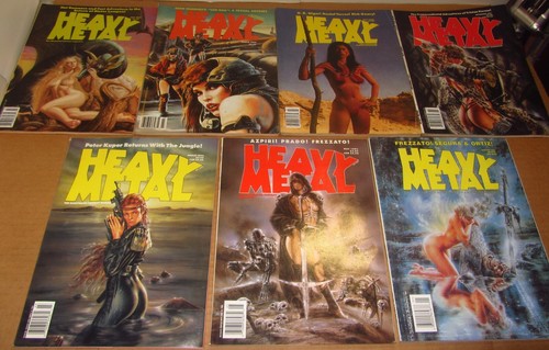 Lot Of 7 Vintage Heavy Metal Magazines (1989-96) - Rowena & Royo covers - Picture 2 of 4