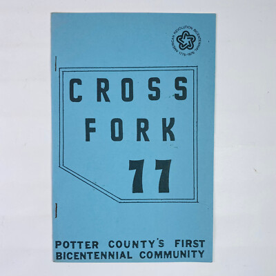 Cross Fork 1977 Potter County Pennsylvania PA Events Info Map Booklet