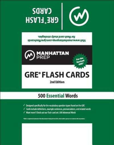 Manhattan Prep Gre Strategy Guides 500 Essential Words Gre Flash Cards By Manhattan Prep Staff 2012 Book Other Revised - 