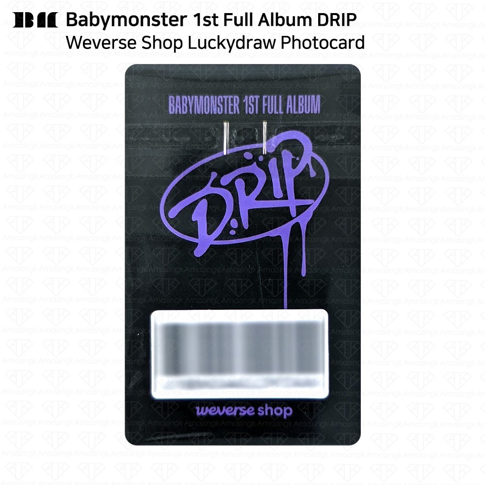 BABYMONSTER 1st Full Album DRIP Lucky Draw Photocard Weverse BABYMONSTER 1st Full Album DRIP Lucky Draw Photocard Weverse