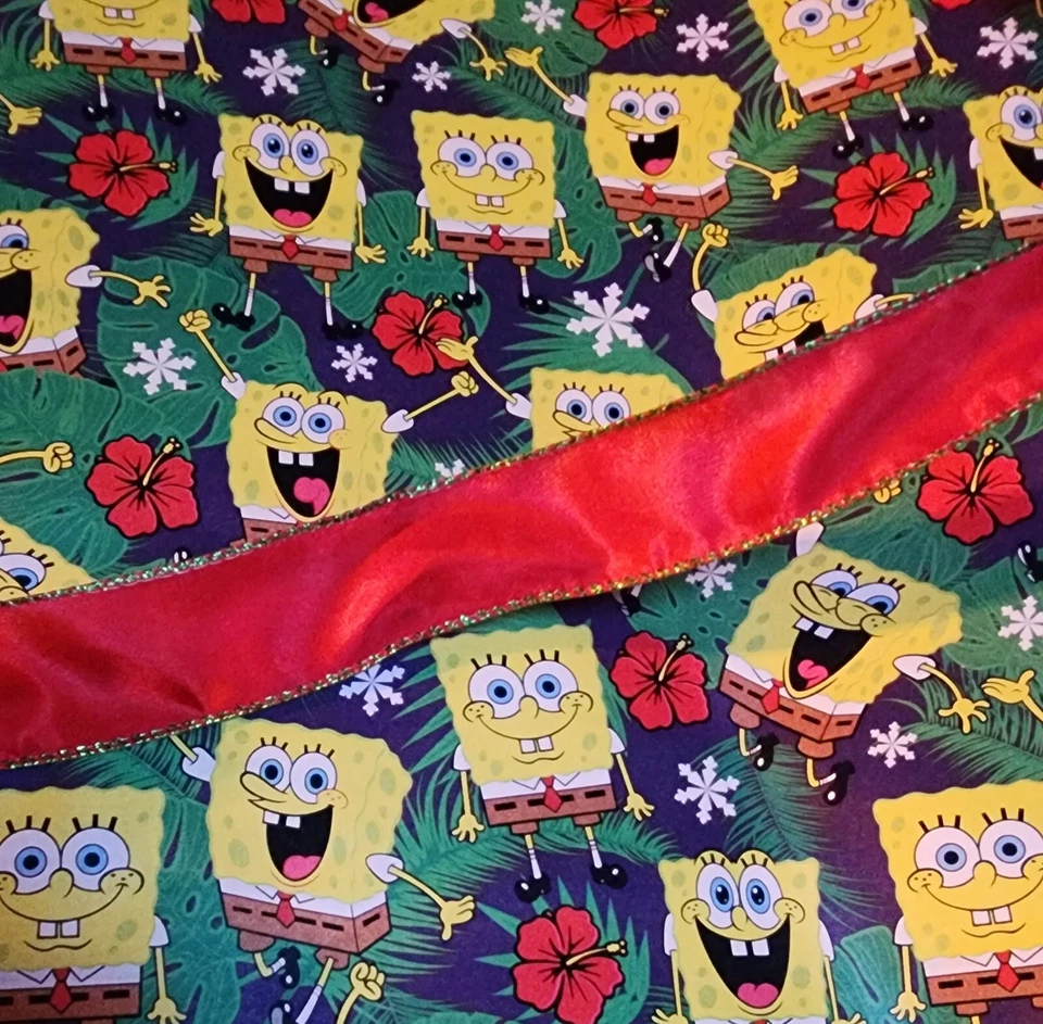 Juego de envoltura de regalo Bob Esponja, papel y cinta, ver descripción. Papel de envolver Foto 2 de 3