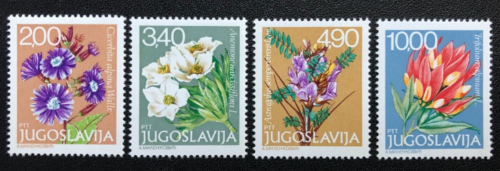 YUGOSLAVIA 1979 FLOWERS, PLANTS Sc 1428-1431 MNH