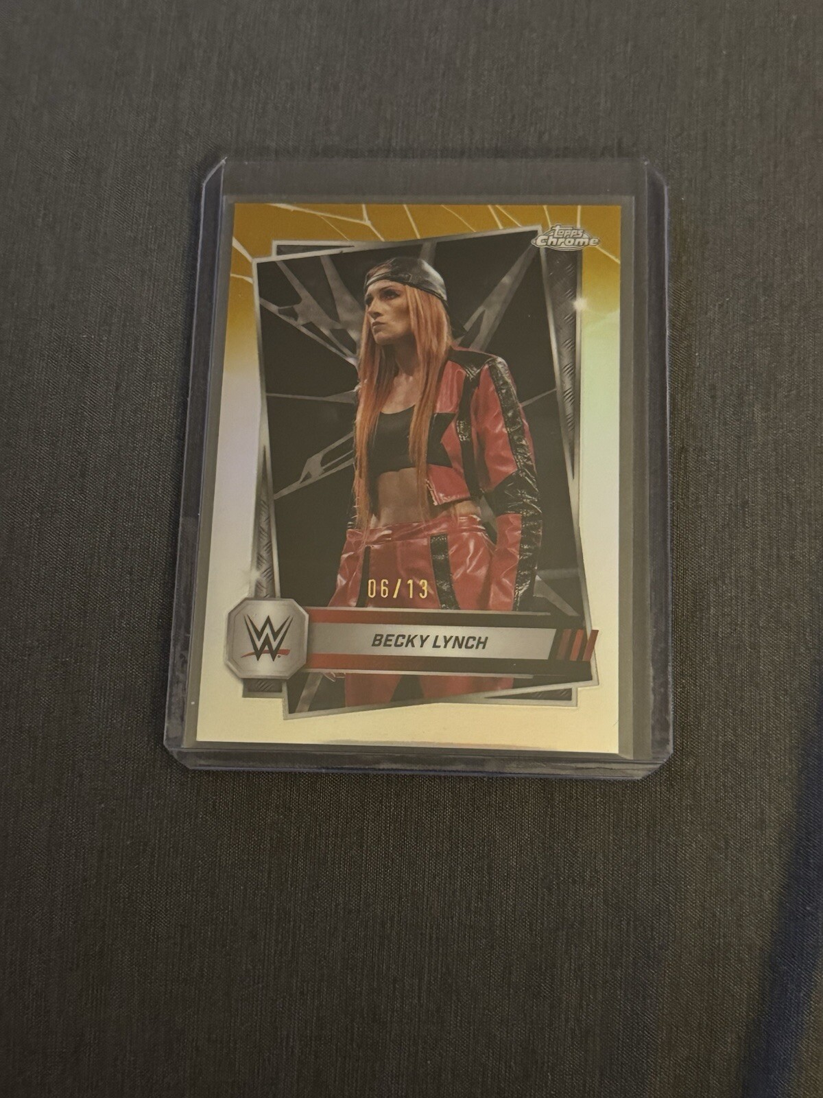 Becky Lynch 2025 WWE Topps Chrome #133  Black & Gold Refractor /13