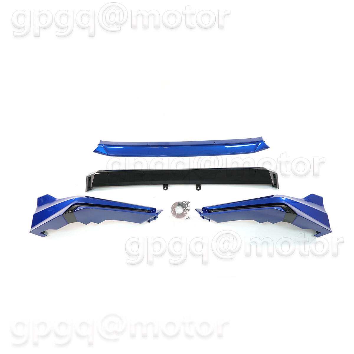 For Honda Civic Sedan Hatch 2022-24 Yofer V3 Style Aegean Blue Front Bumper Lip