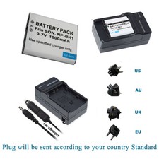 Battery  Charger For Sony NP-BK1 Cyber-Shot DSC-W370 R W370 G 14.1MP