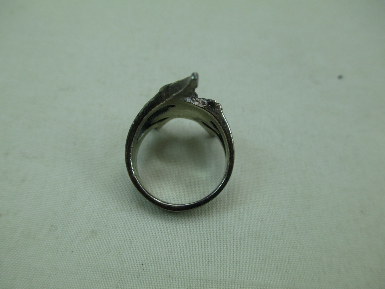 Vintage Sterling Silver Pixie Nymph Ring Size 5.6… - image 7
