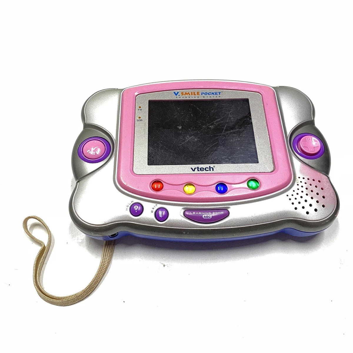 Vtech Vsmile Pocket Learning System Pink Game Console Only - Tested Working  I5