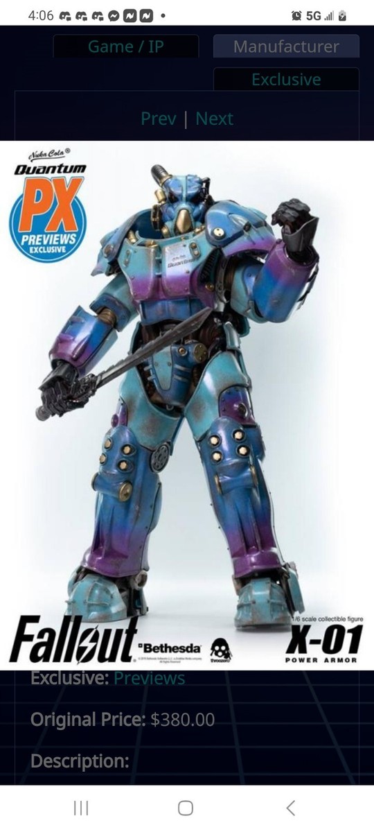 ThreeZero Fallout： X-01 Power Armor 1:6スケール コレクションフィギュア マルチカラー 1/6 ThreeZero Fallout X-01 Power Armour Tricentennial
