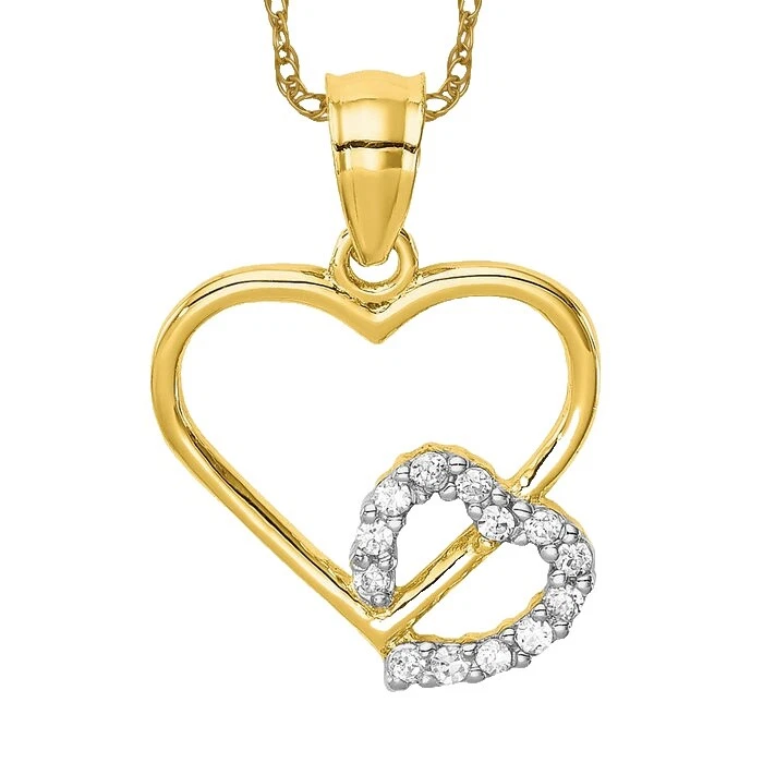 Yellow Gold Plated Stone Pendant Fashion Necklaces & Pendants