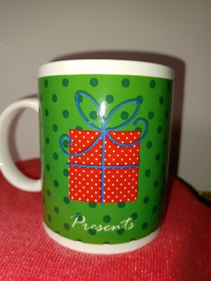 Christmas Coffee Cup''Presents Theme'' 8 0z
