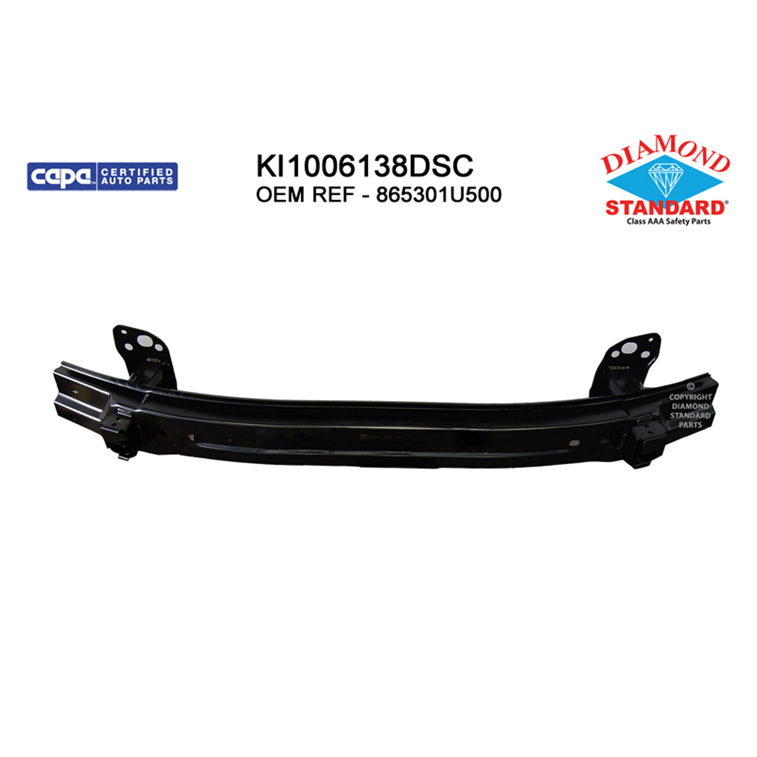 New Front Bumper Impact Bar fits 2014-2015 KIA Sorento 107-01262 CAPA