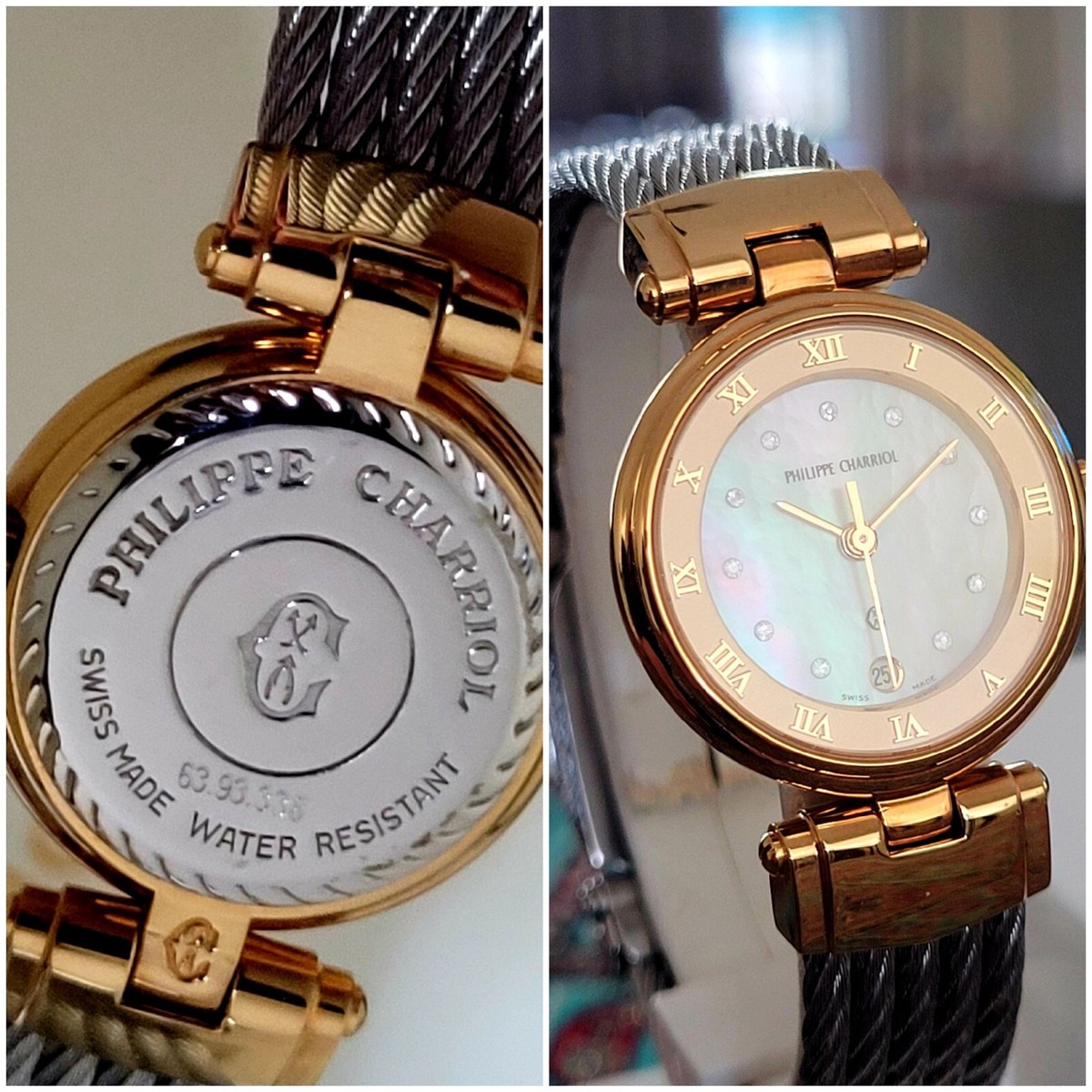 PHILIPPE CHARRIOL Ladys💃🏻 Authentic,Diamond Dial,Hardly Worn,MOP