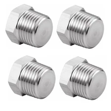 Outer Hex Head Thread Pipe Plug Fitting NPT Male 304 Stainless Steel C263