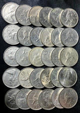 Vintage Great Britain Coin Lot! OLDER LARGE TYPE 10 PENCE - 30 COINS - Lot #B21