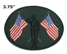 US MILITARY VETERAN PATCH embroidered iron-on AMERICAN ARMED FORCES VET USA FLAG