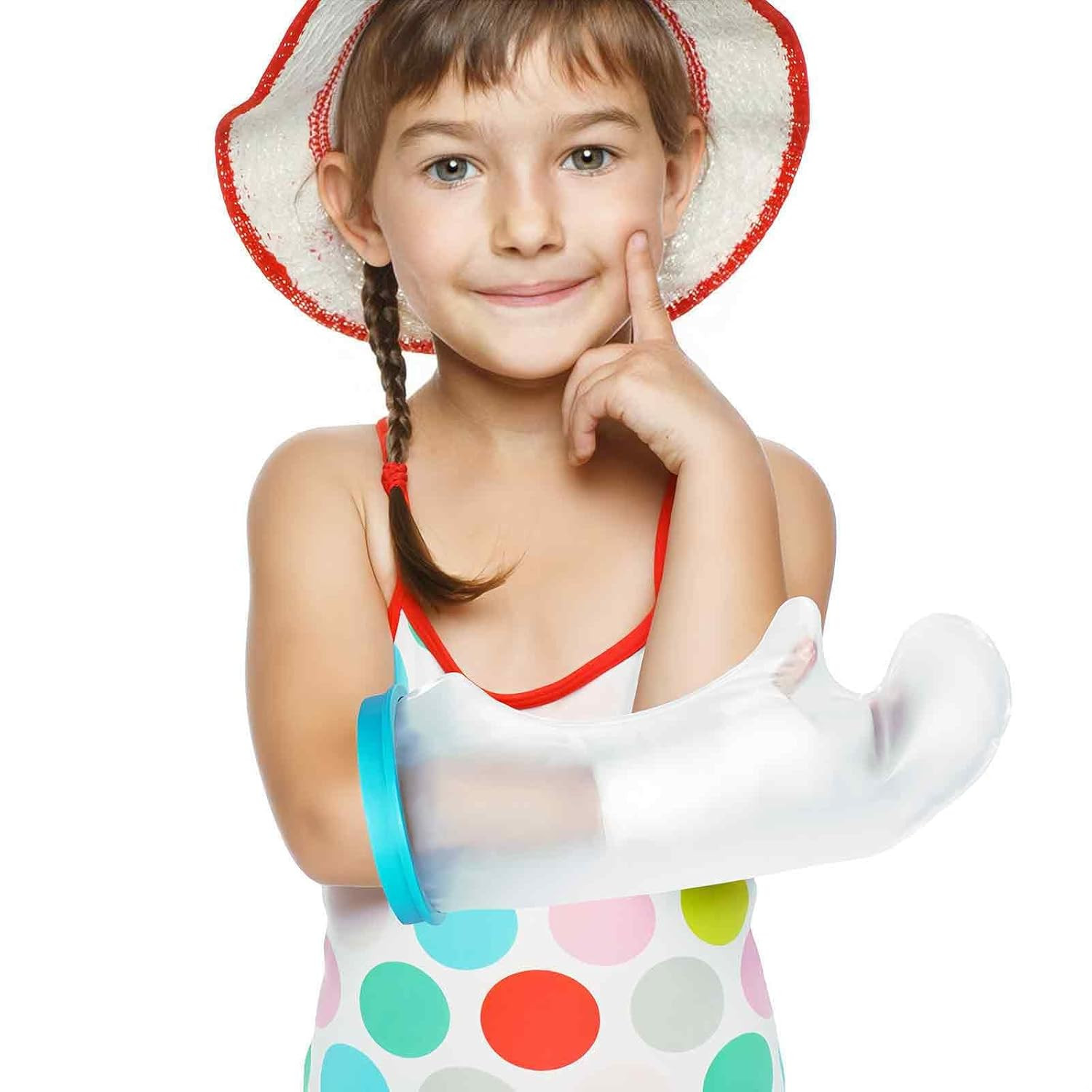 Gipsschutz Wasserdicht Kurzer Arm Kind, Wasserschutz Gipsarm für Kinder Medizini