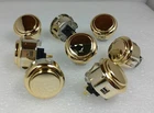 Japan Sanwa Metallic Gold Button x 8 pieces OBSJ-30-AU Video Arcade Parts