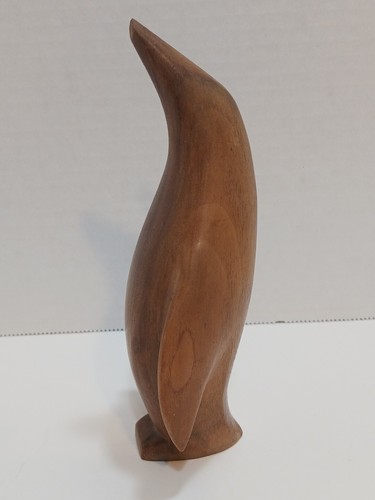 Mid Century Arne Tjomsland Teak Pinguin Skulpturen - Bild 2 von 10