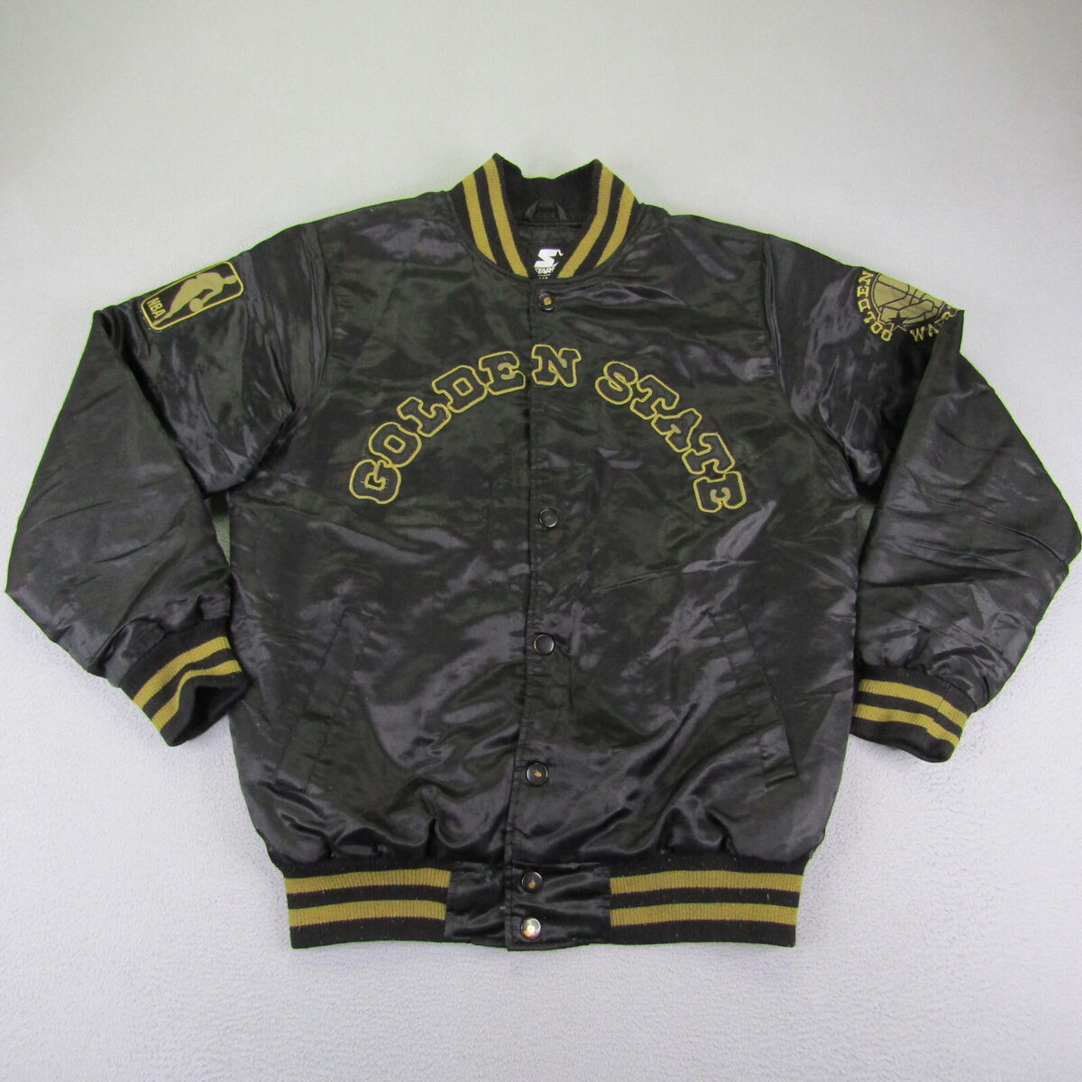 Golden State Warriors Jacket Mens Medium Starter Black Label Golden State Warriors Jacket Mens Medium Starter Black Label
