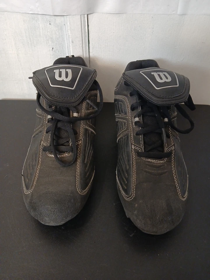 Chuteiras de beisebol Wilson masculinas/femininas tamanho 7 futebol softball lacrosse rugby - Imagem 2 de 4