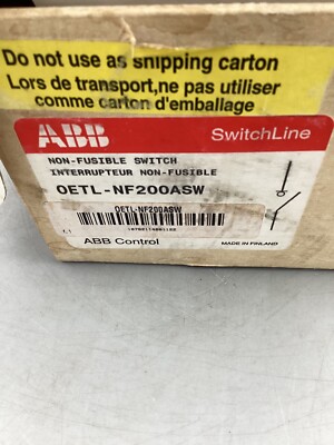 HOUSTON STOCK NEW ABB OETL-NF200ASW LOAD BREAK SWITCH 200A FREE 2DAY AIR BUY NOW