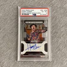 2022 Panini Prizm WWE Happy Corbin Sensational Signatures PSA 6 EX-MT Auto Baron