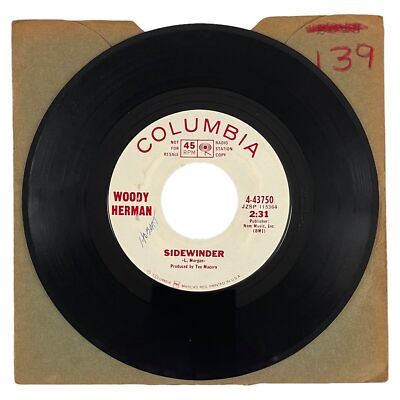 Woody Herman - Sidewinder (1966) 7  45 White Label DJ Promo NM Funk Soul