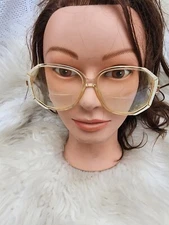 Silhouette 70s oversized White iridescent Eyeglass Frames