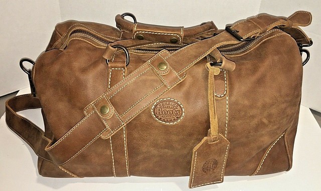 Roots Canada Leather Duffle Bag | semashow.com