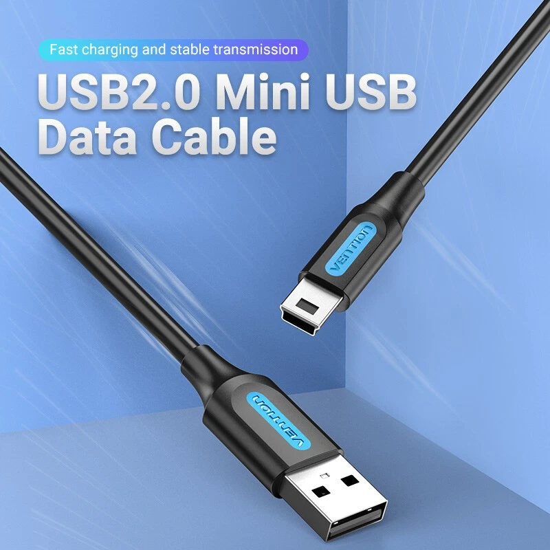 Mini USB Cable Mini-B Cord USB 2.0 Charger Cable GoPro Hero 3+ PS3 Camera GPS - Image 3 of 4