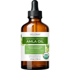 velona Amla Oil USDA Certified Organic - 4 Fl Oz  100 4 Pack of 1 