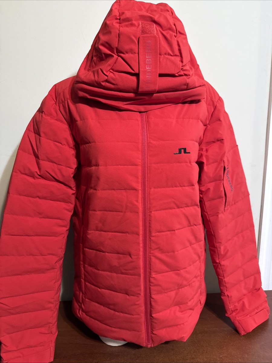 J. Lindeberg Thermic Down Ski Jacket MEN'S MEDIUM BARBADOS CHERRY