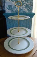 Rondelay 3 tier XL cake stand made from Royal Doulton plates FREE UK POSTAGE