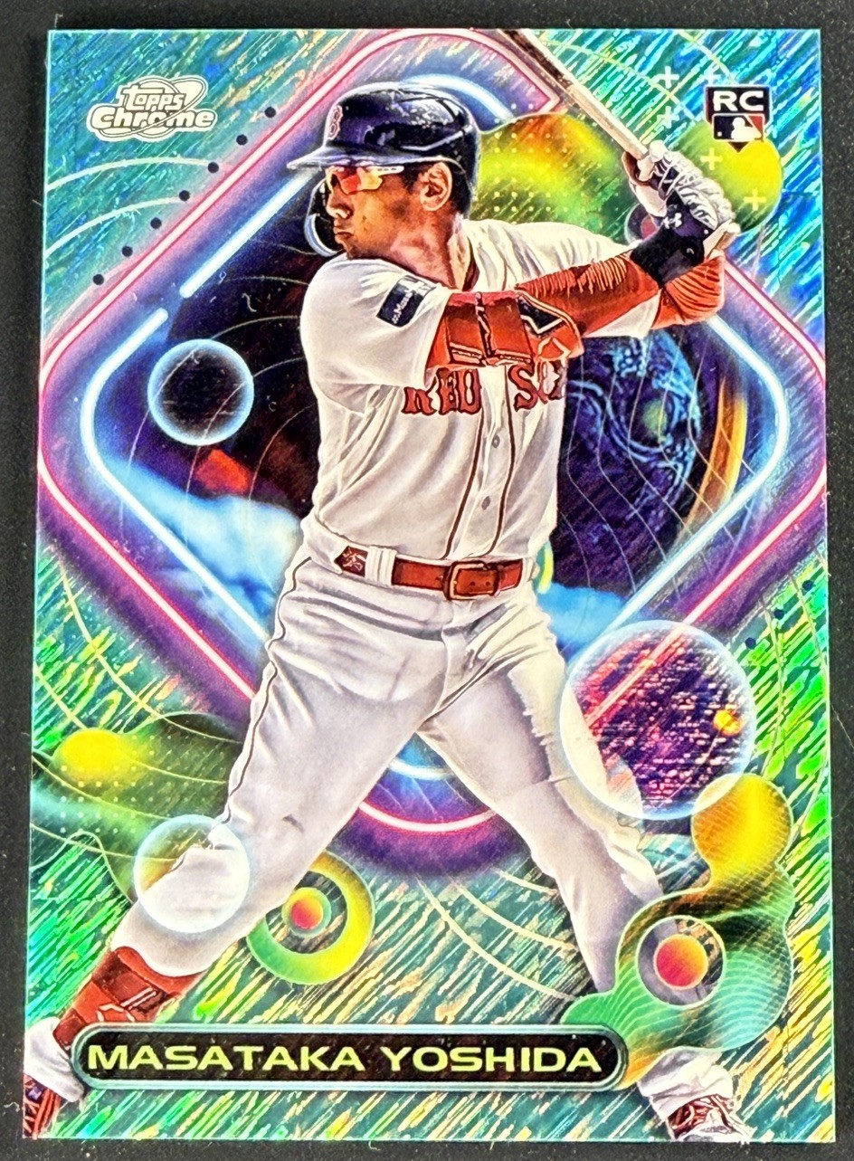 Masataka Yoshida 2023 Topps Cosmic Chrome #185 Aqua Equinox Refractor RC /199