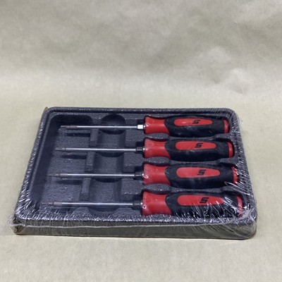 SGTX40BR Snap On Tools USA 4pc RED Mini SoftGrip TORX Screwdriver Set NEW SEALED