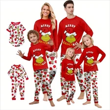 CHRISTMAS PYJAMAS MATCHING FAMILY PJ SETS FOR MENS LADIES KIDS BABY PET DOG