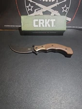 CRKT Ritual Compact Assisted Open Pocket Knife 12C27 Micarta 7465 Folts