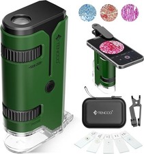 100X-250X Mini Pocket Microscope for Kids Adults, Protable Handheld Microscope