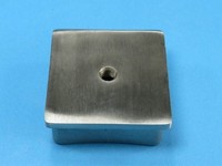 Edelstahl Stopfen 60X60 Abschluss Deckel Kappe M8 Gewinde V2A Geschliffen Va