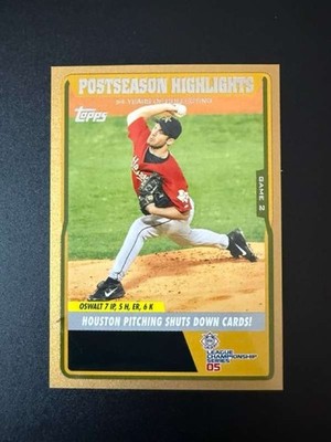 2005 Topps Updates & Highlights - Gold #UH127 Roy Oswalt Near Mint