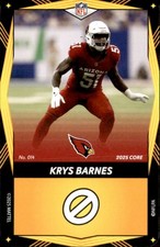 2025 Uno Elite - Yellow Krys Barnes Cardinals #014