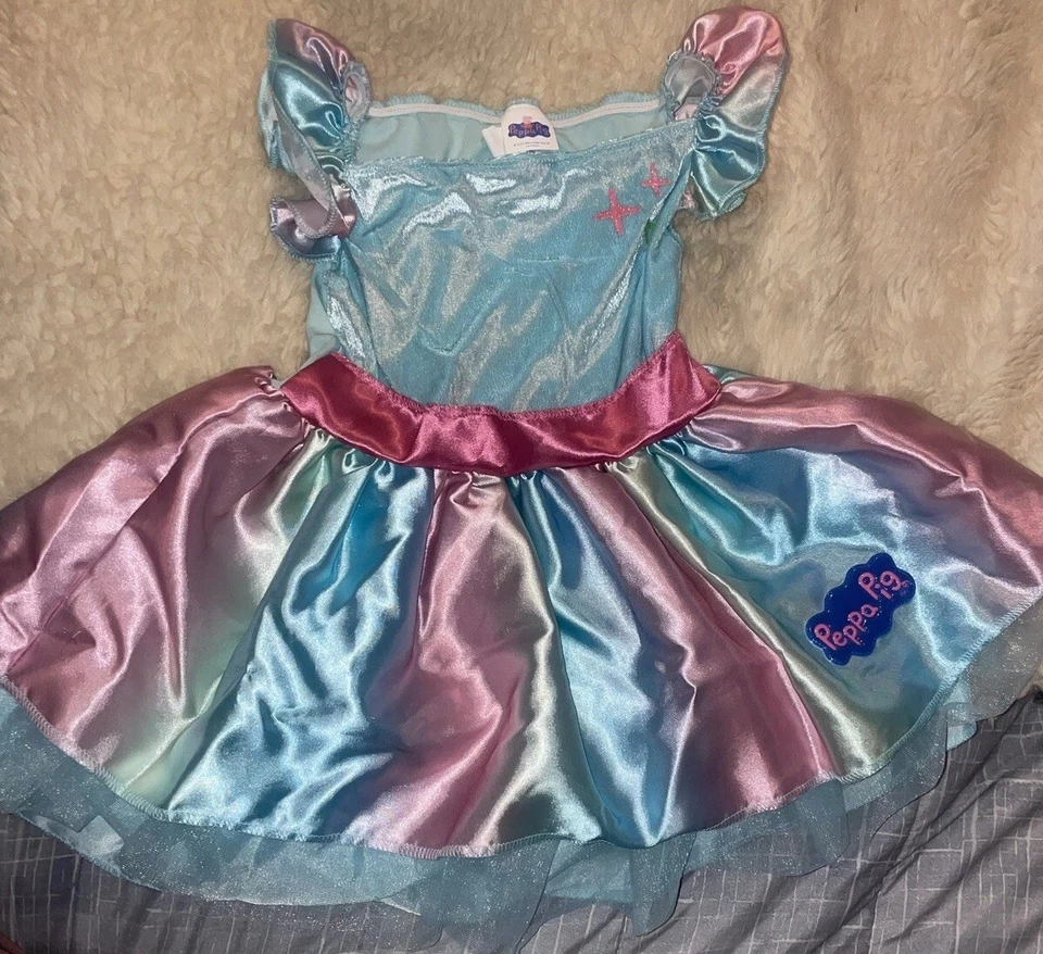 Disguise Peppa Pig Unicorn Toddler Girls Tutu Costume 3T-4T **DRESS ONLY**NEW - Image 2 of 4