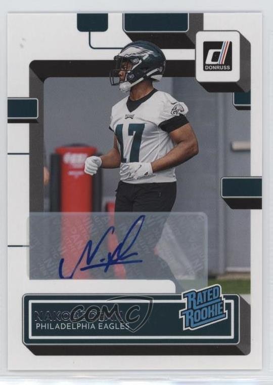 2022 Panini Donruss Rated Rookie Auto Nakobe Dean #387 Rookie Auto RC